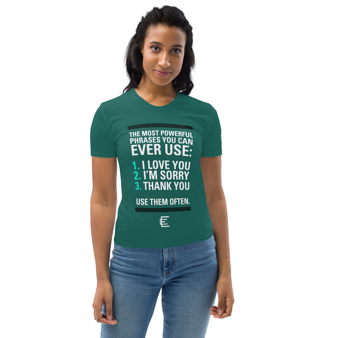 Women's The Most Powerful Phrases Crewneck T-shirt
